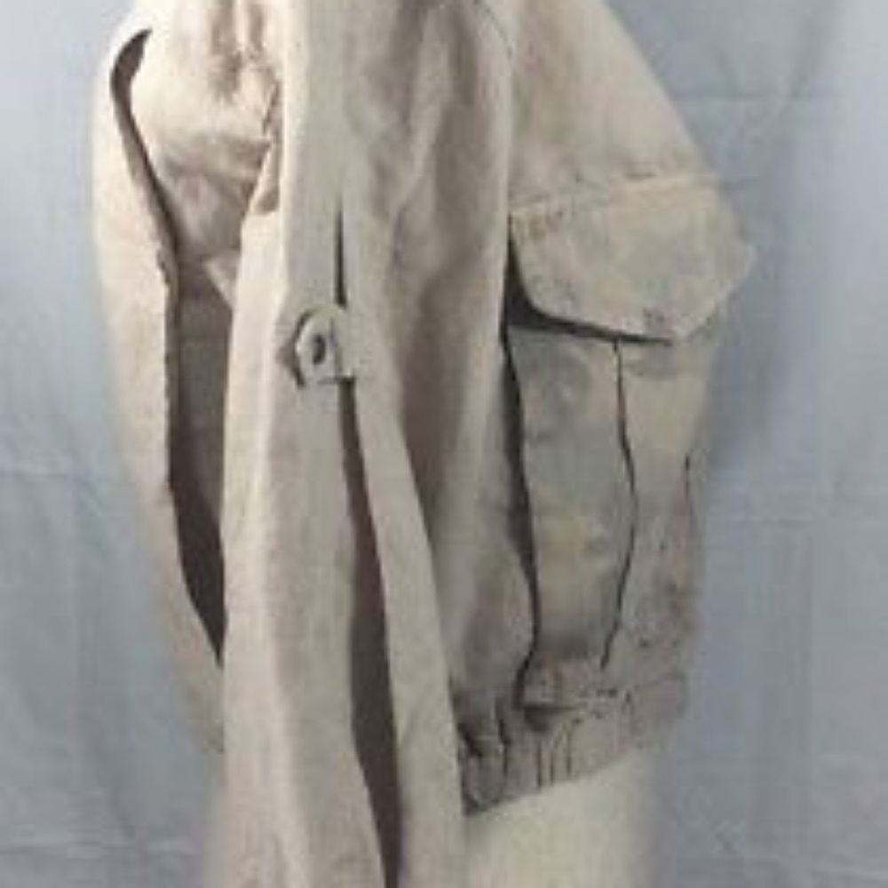 Anthropologie Beige Cropped Camo Jacket Size L - Picture 7 of 8